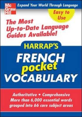 Harrap's Pocket French Vocabulary -  Harrap