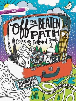 Off the Beaten Path Coloring Postcard Book - Samarra Khaja