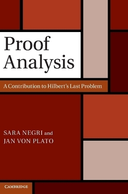 Proof Analysis - Sara Negri, Jan Von Plato