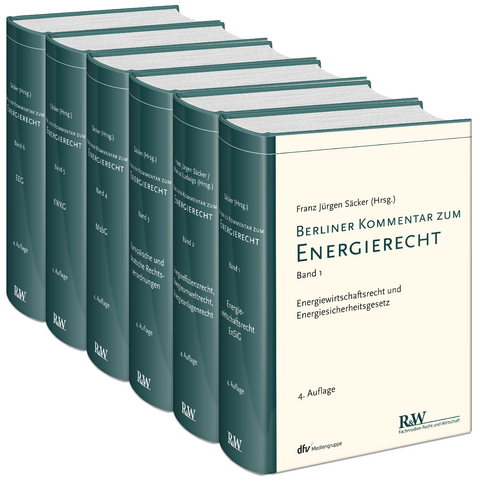 Berliner Kommentar zum Energierecht, 6 Bände - Franz Jürgen Säcker