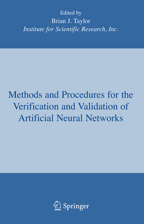 Methods and Procedures for the Verification and Validation of Artificial Neural Networks - 
