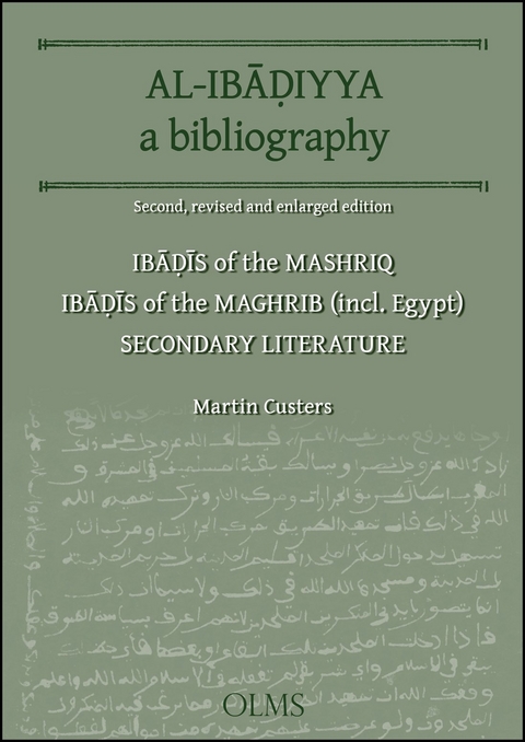 Al-Ibadiyya. A Bibliography - Martin H. Custers