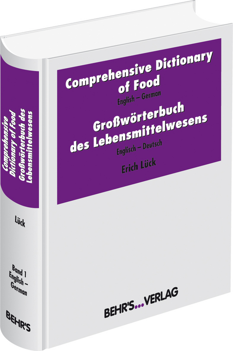 Comprehensive Dictionary of Food - Erich Lück