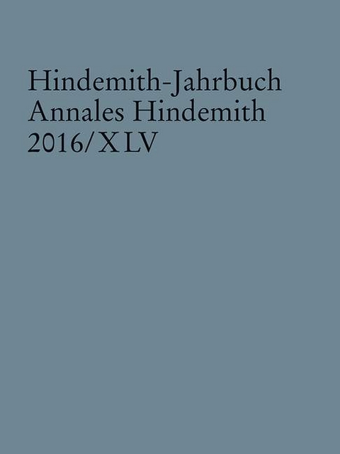 Hindemith-Jahrbuch