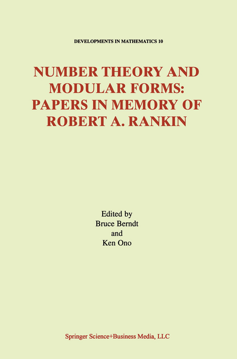 Number Theory and Modular Forms - 