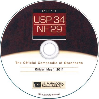 USP34 -NF29 CD-ROM 2011
United States Pharmacopeia and National Formulary 2011
CD-ROM, single user