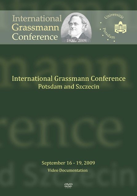 International Grassmann Conference - 