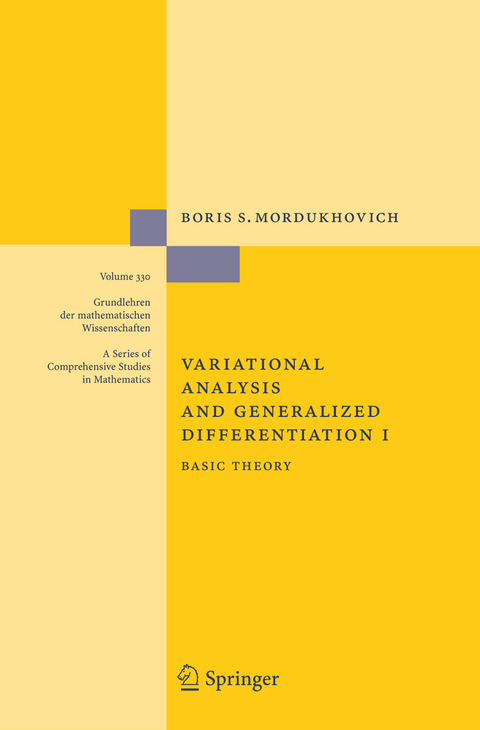 Variational Analysis and Generalized Differentiation I - Boris S. Mordukhovich