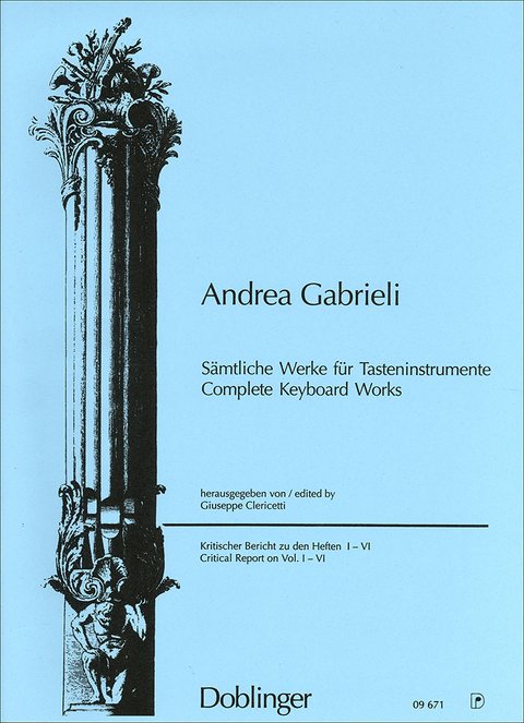 Andrea Gabrieli - Sämtliche Werke für Tasteninstrumente /Complete Keyboard Works - Giuseppe Clericetti