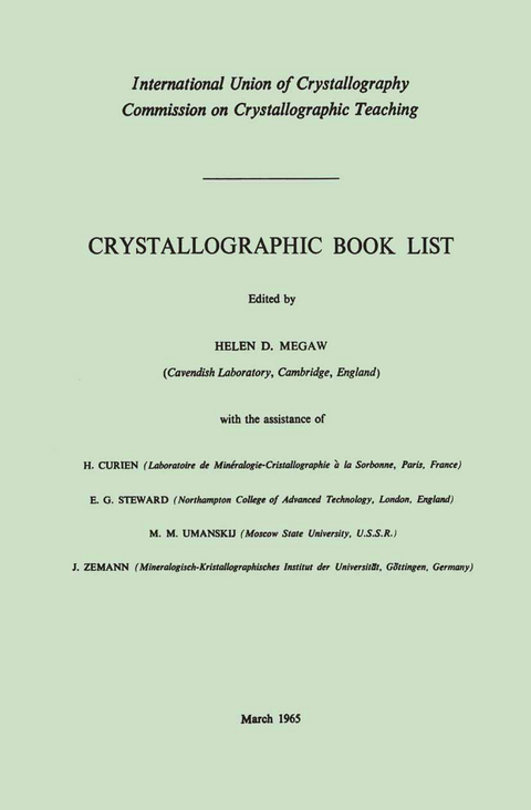 Crystallographic Book List - 