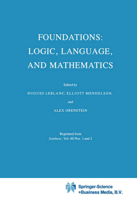 Foundations: Logic, Language, and Mathematics - 