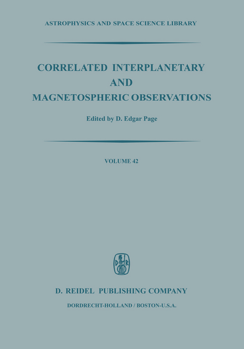 Correlated Interplanetary and Magnetospheric Observations - 