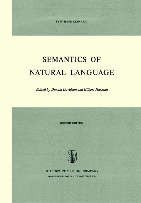 Semantics of Natural Language - 