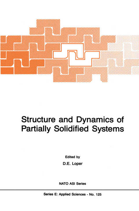Structure and Dynamics of Partially Solidified Systems - 