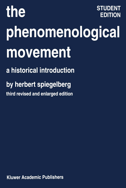 The Phenomenological Movement - 