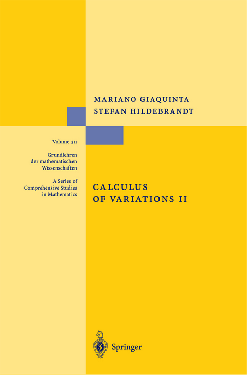 Calculus of Variations II - Mariano Giaquinta, Stefan Hildebrandt