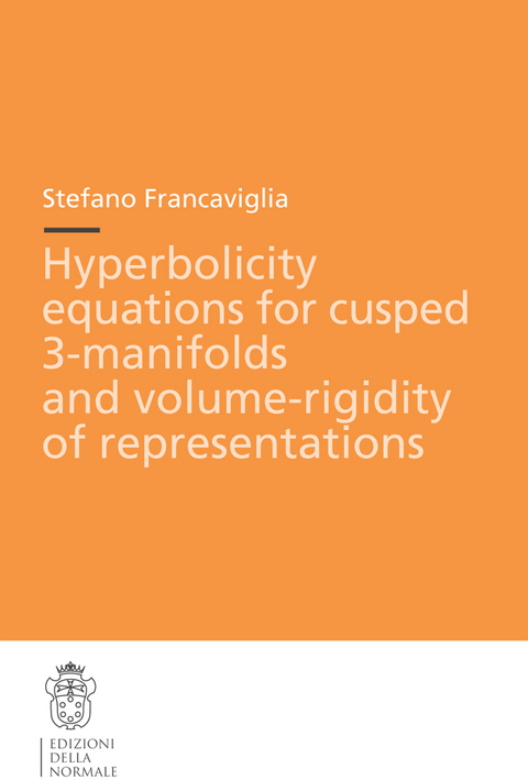 Hyperbolicity equations for cusped 3-manifolds and volume-rigidity of representations - Stefano Francaviglia