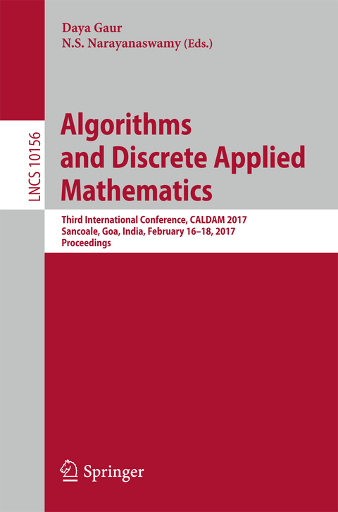 Algorithms and Discrete Applied Mathematics - 