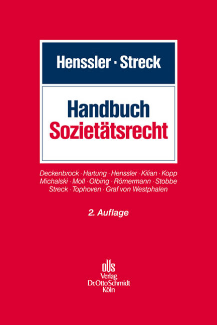 Handbuch Sozietätsrecht - 