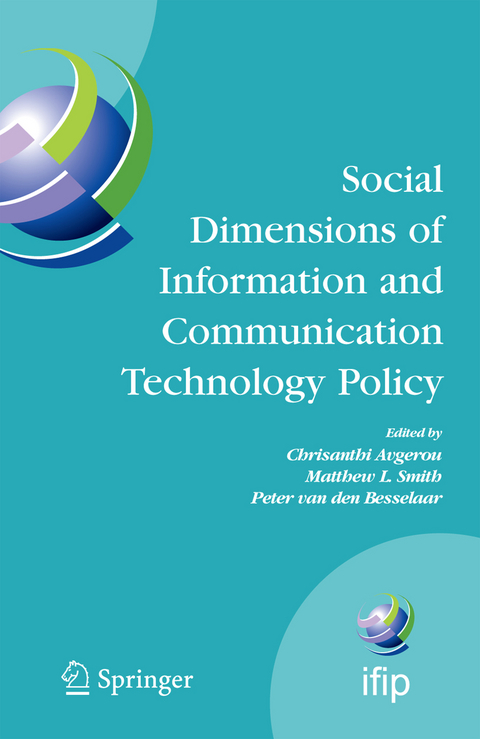 Social Dimensions of Information and Communication Technology Policy - 