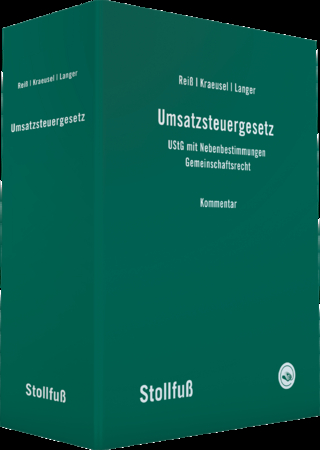 Umsatzsteuergesetz Kommentar - Wolfgang Reiß; Jörg Kraeusel; Michael Langer