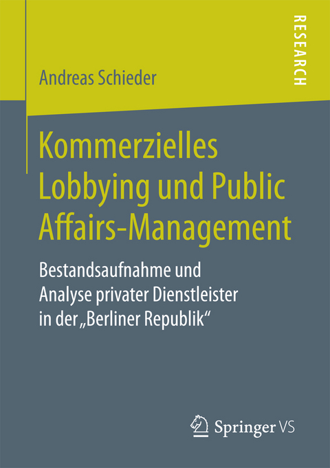 Kommerzielles Lobbying und Public Affairs-Management - Andreas Schieder