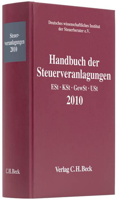 Handbuch der Steuerveranlagungen 2010 - 