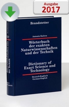 Wörterbuch der exakten Naturwissenschaften und der Technik Deutsch-Englisch/Englisch-Deutsch/ Dictionary of Exact Science and Technology German-English/English-German - Antonin Kucera