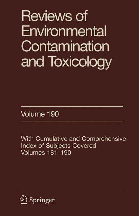 Reviews of Environmental Contamination and Toxicology 190 - 