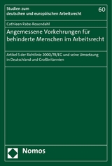 Angemessene Vorkehrungen für behinderte Menschen im Arbeitsrecht - Cathleen Rabe-Rosendahl