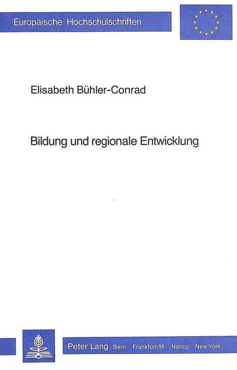 Bildung und regionale Entwicklung - Elisabeth Bühler-Conrad
