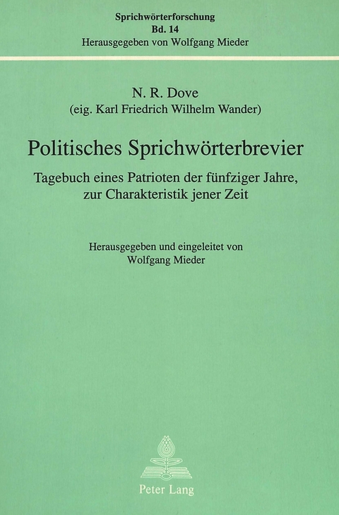 Politisches Sprichwörterbrevier - Wolfgang Mieder