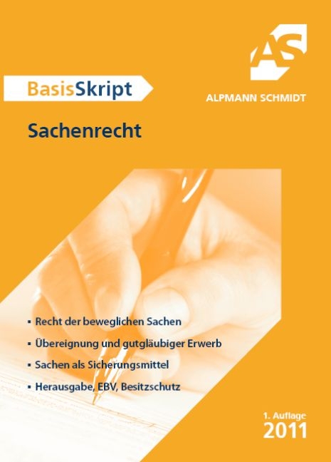 BasisSkript Sachenrecht - Till Veltmann