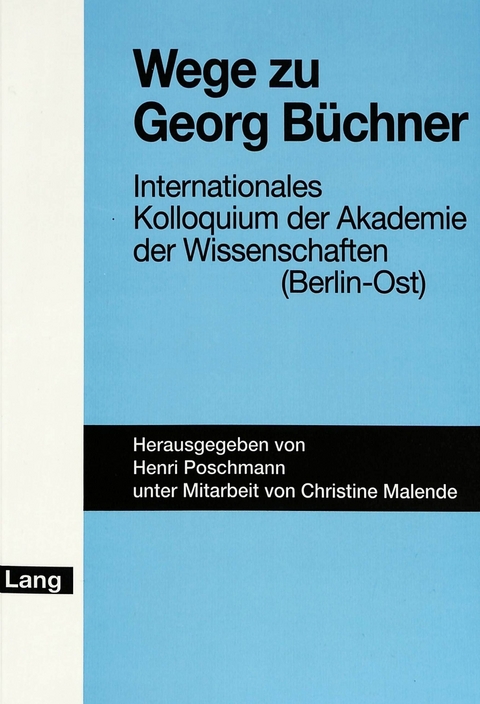 Wege zu Georg Büchner - 