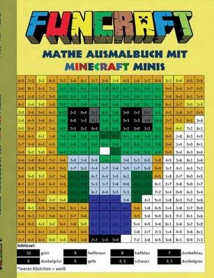 Funcraft - Mathe Ausmalbuch Minecraft Minis (Cover Zombie)