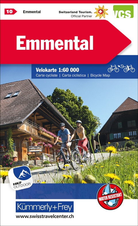 Emmental Nr. 10 Velokarte 1:60 000