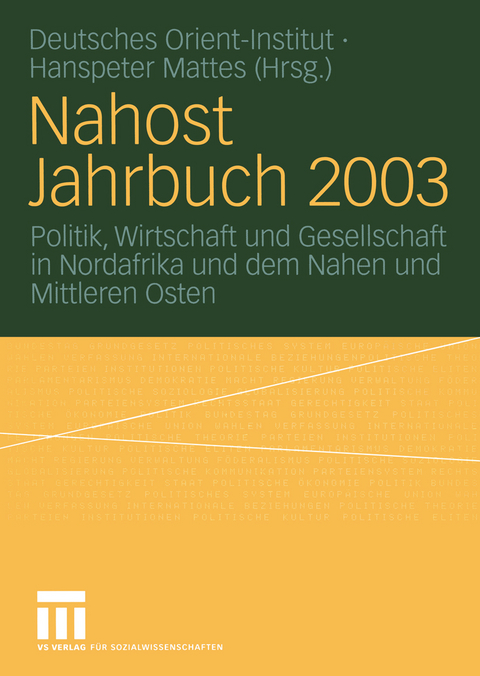 Nahost Jahrbuch 2003 - 