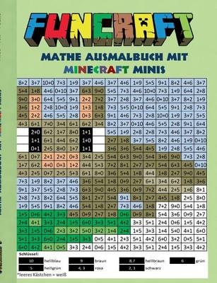 Funcraft - Mathe Ausmalbuch: Minecraft Minis (Cover Hase)