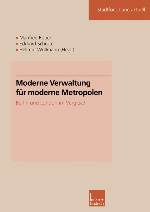 Moderne Verwaltung für moderne Metropolen - 