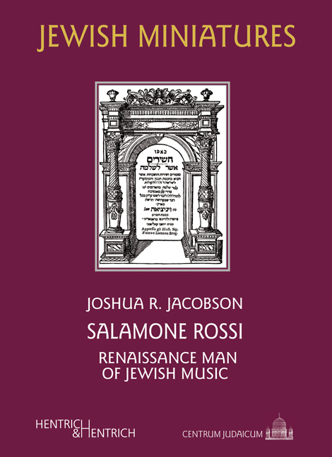 Salamone Rossi - Joshua R. Jacobson
