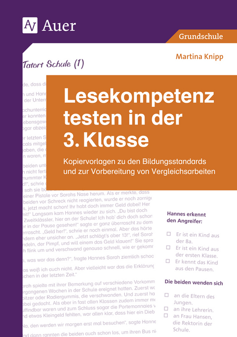 Lesekompetenz testen in der 3. Klasse - Martina Knipp