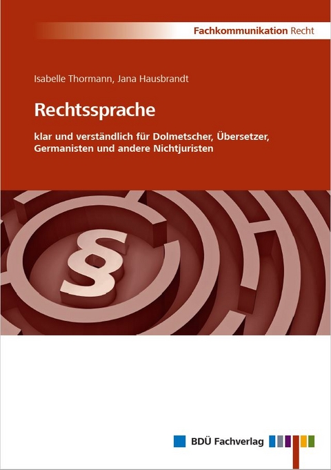 Rechtssprache Von Isabelle Thormann | ISBN 978-3-938430-78-1 | Sachbuch ...