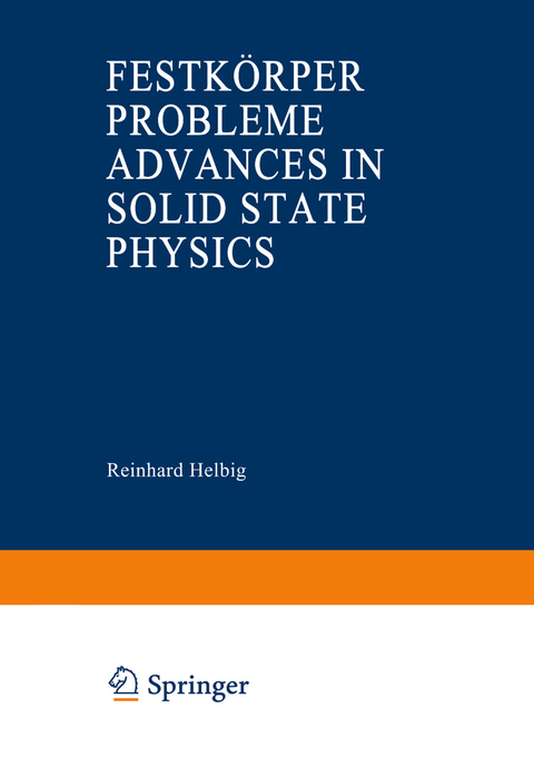 Advances in Solid State Physics / Festkörperprobleme - 