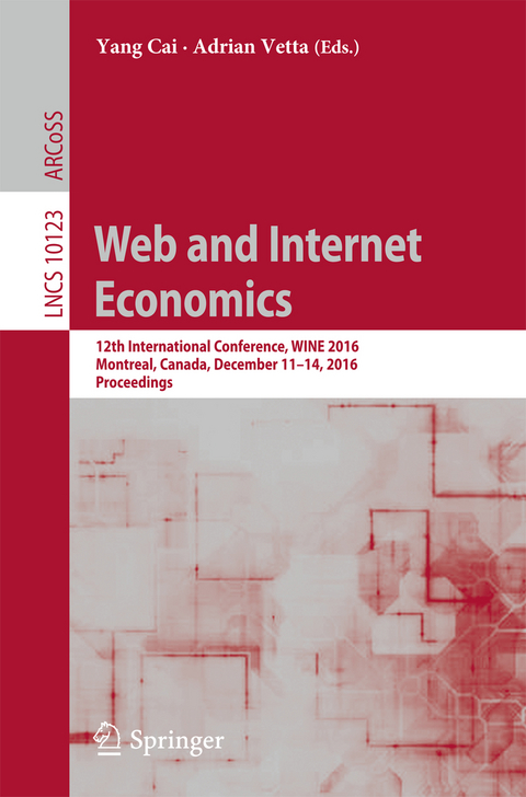 Web and Internet Economics - 