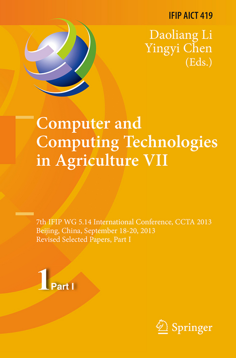 Computer and Computing Technologies in Agriculture VII - 