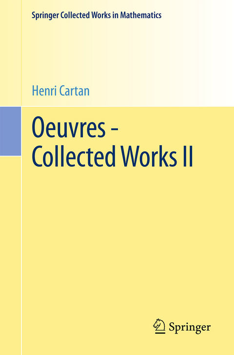Oeuvres - Collected Works II - Henri Cartan