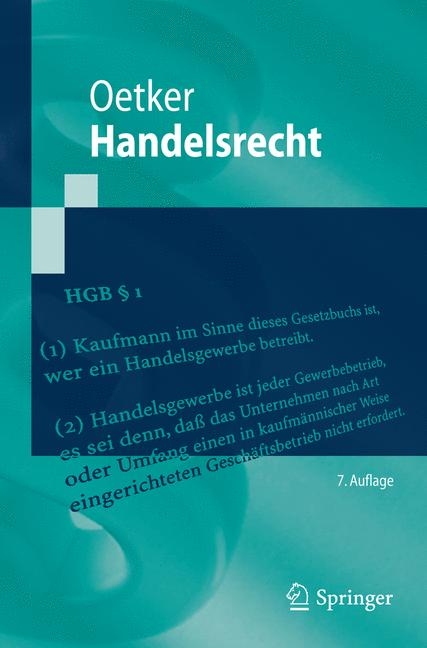 Handelsrecht - Hartmut Oetker