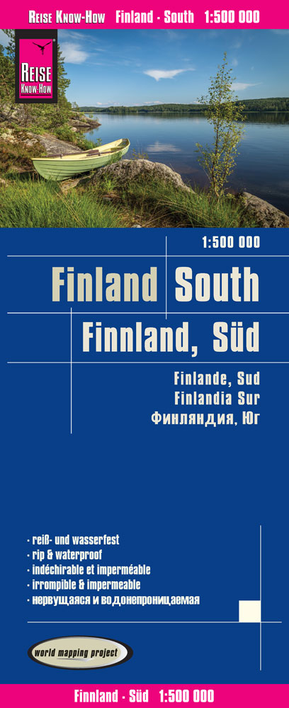 Reise Know-How Landkarte Finnland, Süd (1:500.000) - Reise Know-How Verlag Peter Rump