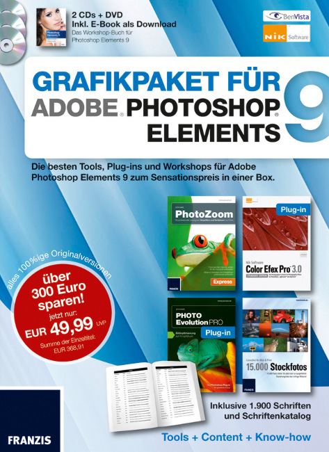 Grafikpaket für Adobe Photoshop Elements 9