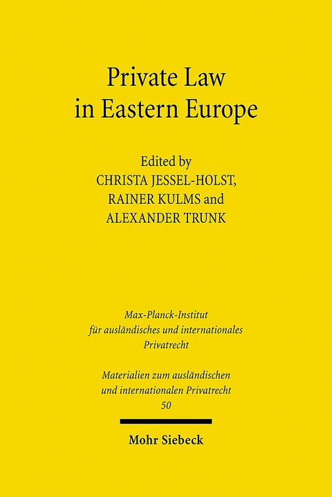 Private Law in Eastern Europe - 